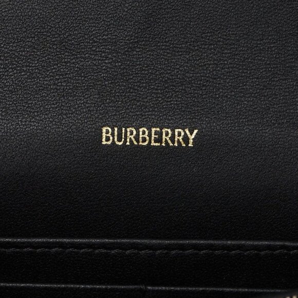 Burberry Black/Beige Coated Check Canvas Wallet on Chain Bag 675-060525 - Picture 10 of 11